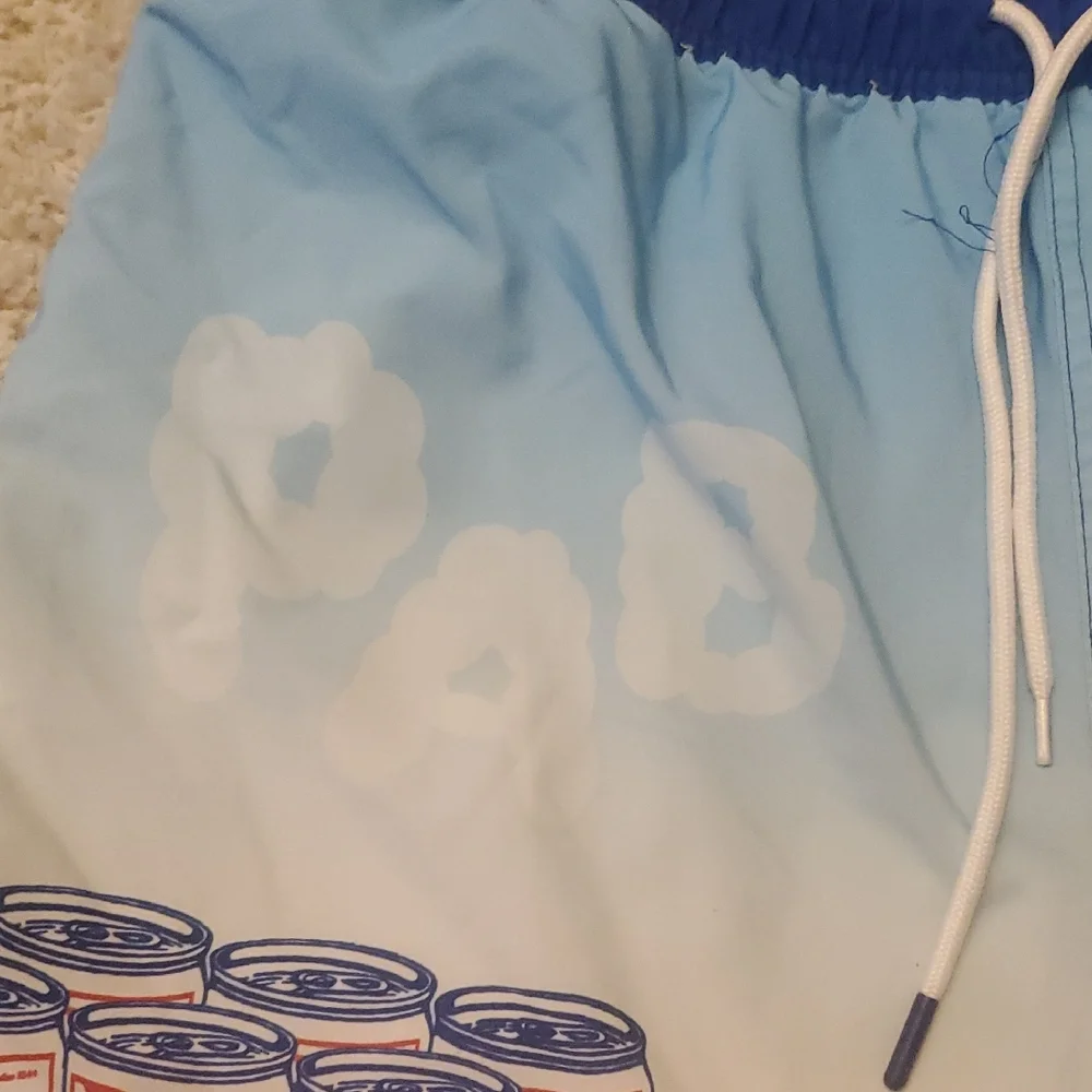 5 For 25$ Pabst Blue Ribbon Beer Swim Shorts‎ Mens Size XL 40/42